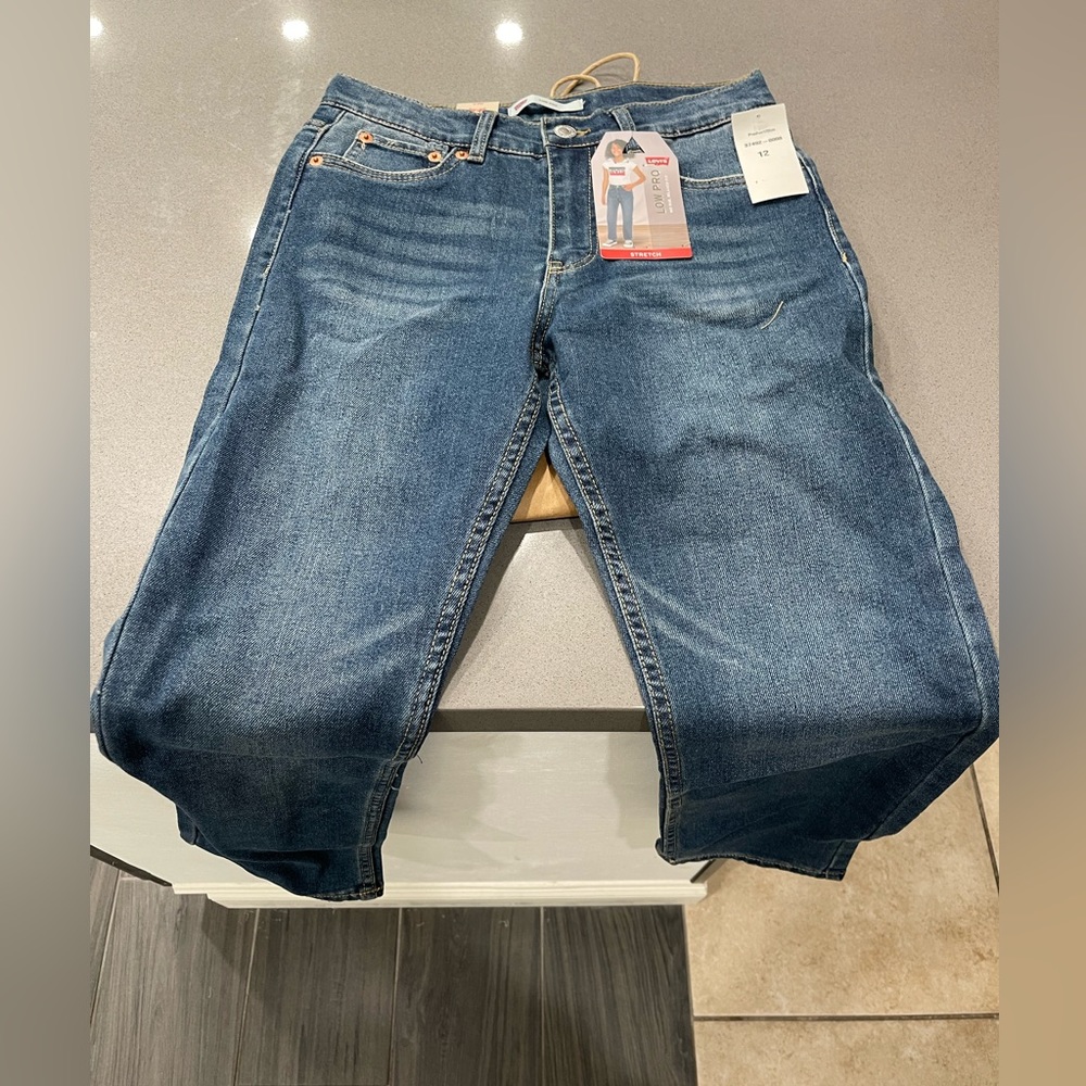 Levi’s low pro stretch girls size 12 Reg - Picture 4 of 4